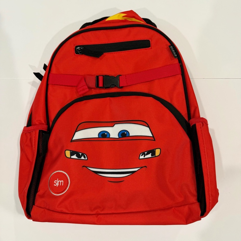 Simple Modern Pixar Cars Lightning McQueen Red Kids 12L Backpack - LIKE NEW